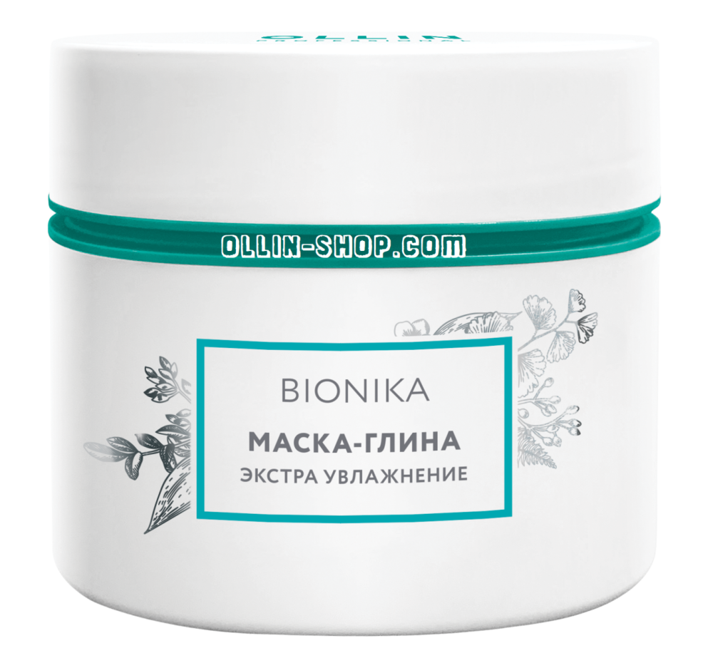 Маска-глина Экстра-Увлажнение Ollin BioNika маска для лица фитокосметик глина изумрудная кавказская восстанавливающая 75 г