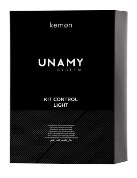 Полуперманентное выпрямление окрашенных и осветленных волос Kit Unamy Control Light (Kemon)