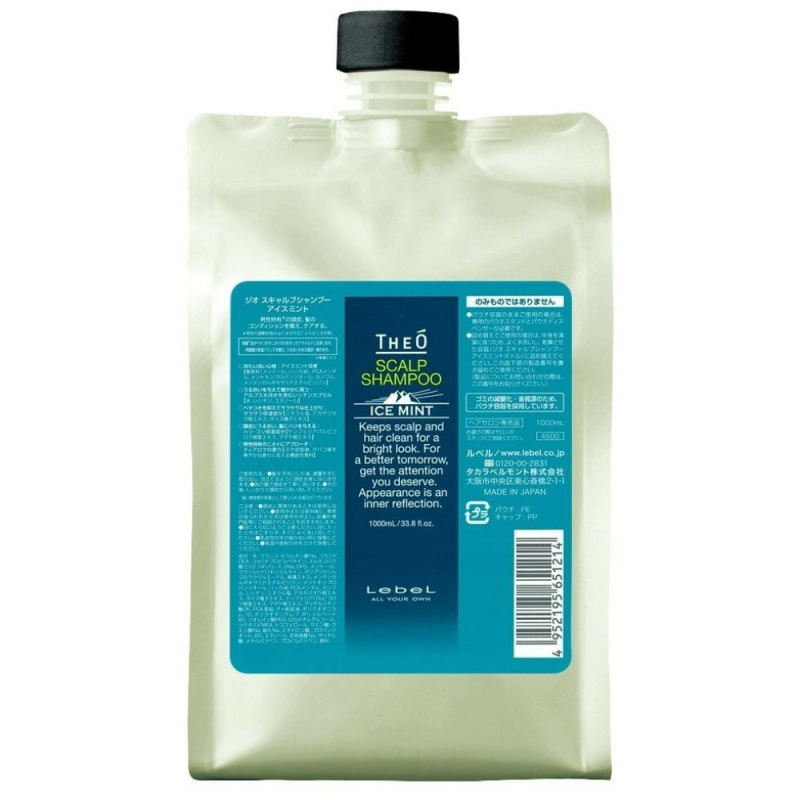 Шампунь Theo Scalp Shampoo Ice Mint (1214, 1000 мл) farmavita шампунь с аргановым маслом argan sublime shampoo 1000 мл