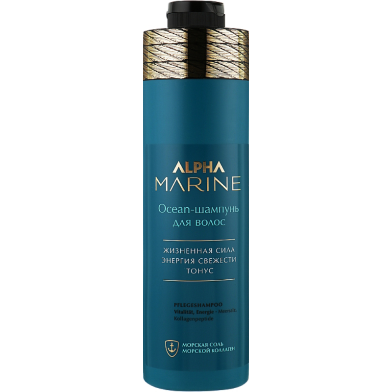 Шампунь для волос Alpha Marine (A/MS1000, 1000 мл) крем паста для волос с матовым эффектом alpha homme
