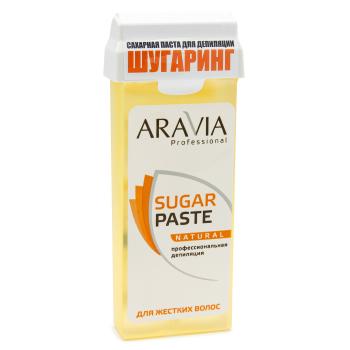 Сахарная паста для шугаринга мягкой консистенции Натуральная в картридже (Aravia)