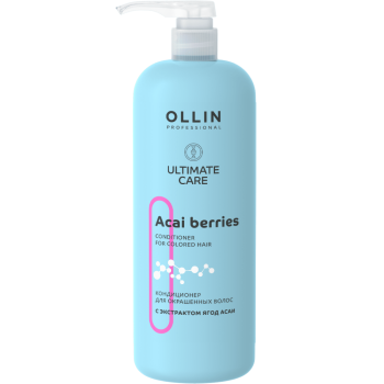 Кондиционер для окрашенных волос с экстрактом ягод асаи Ultimate Care Ollin Professional 1000 мл