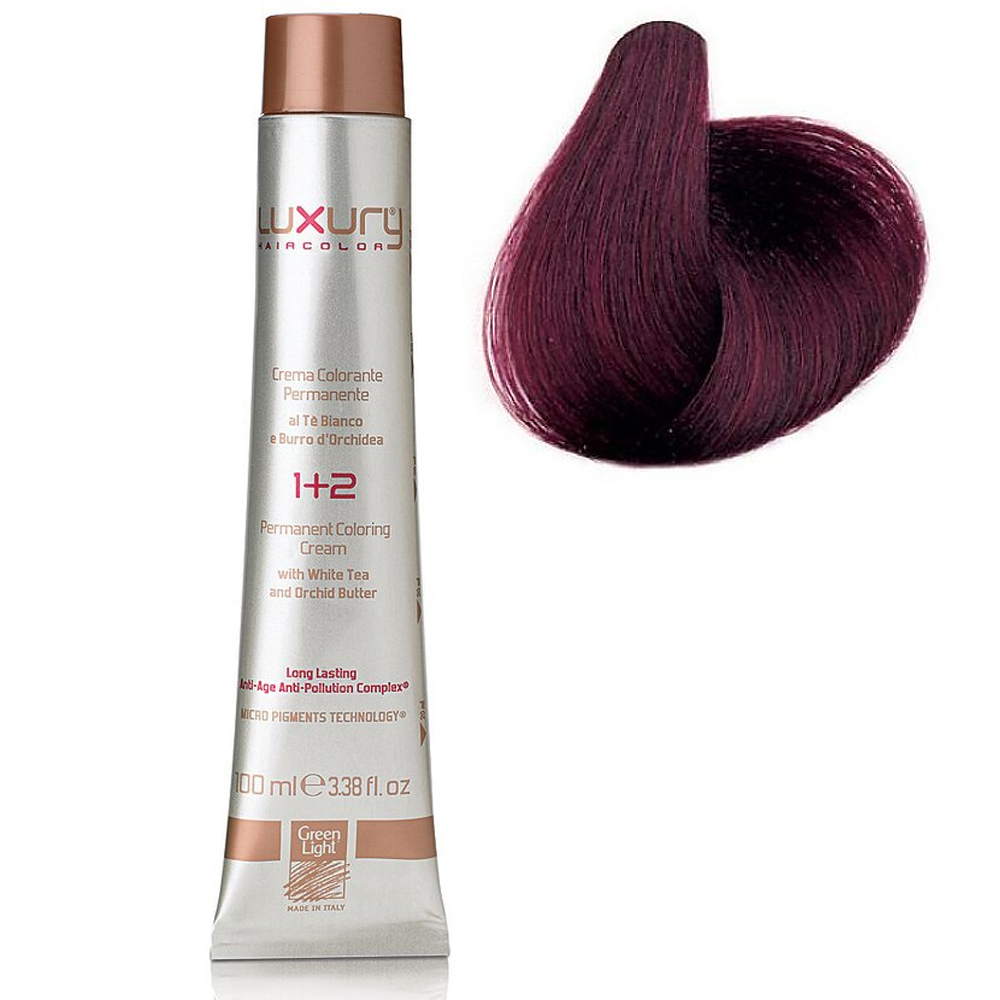 Стойкая крем-краска Фиолетовый Luxury Hair Color Violet нить maraflex для трикотажных материалов 150 м 257 пыльно фиолетовый