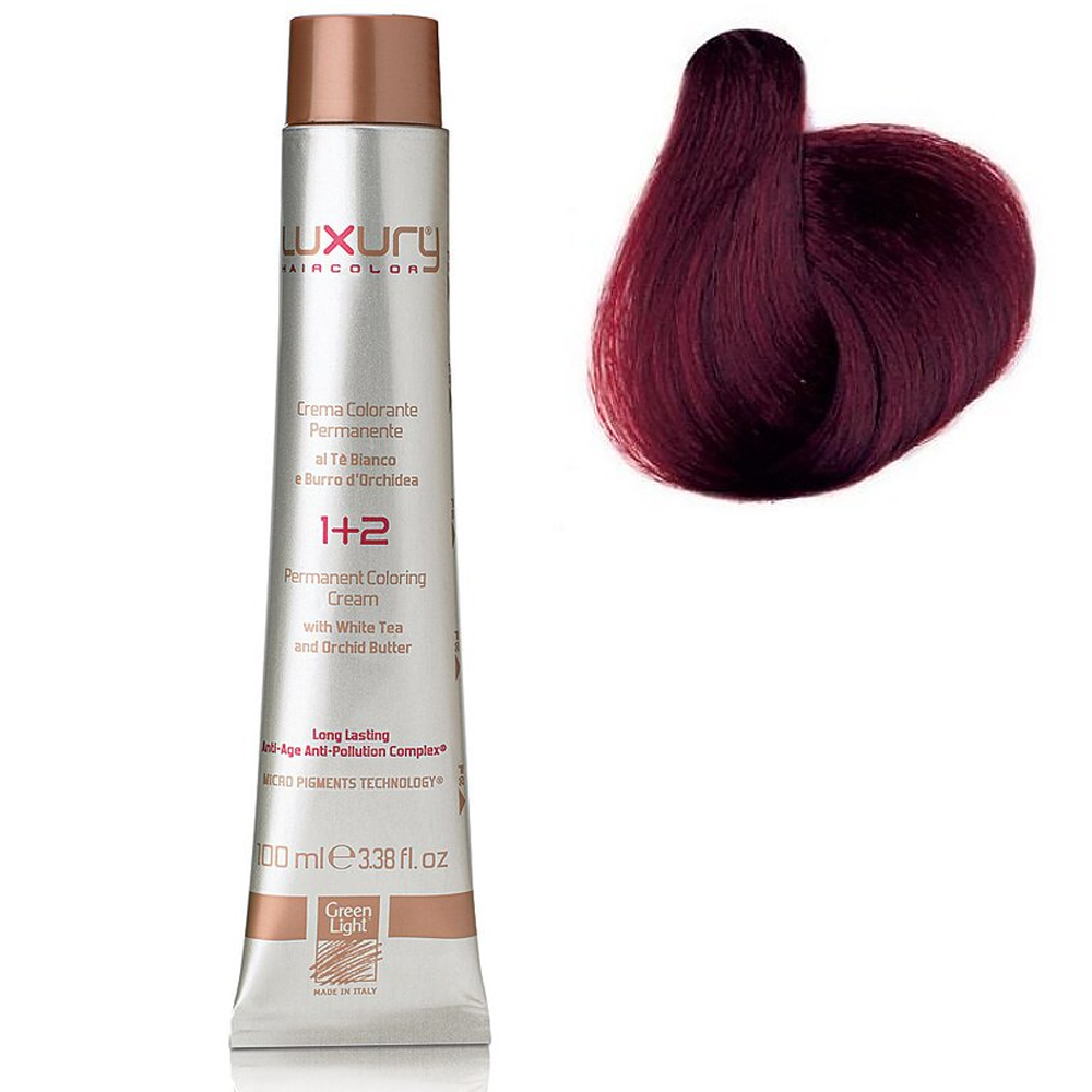 Стойкая крем-краска Светлый красный каштан 5.6 Luxury hair Color Red Light  Brown 5.6