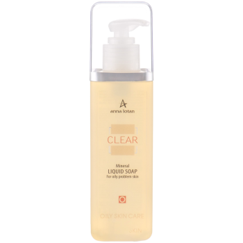 Гигиеническое минеральное мыло для жирной кожи Clear Mineral Hygienic Liquid Soap Anna Lotan 250 мл