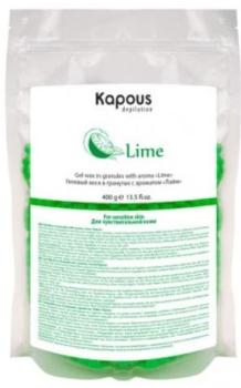 Гелевый воск в гранулах с ароматом Лайм Kapous 400 г