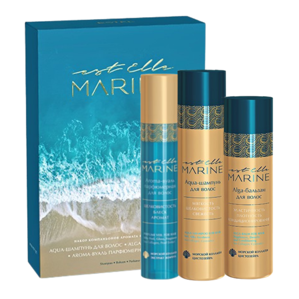 Набор компаньонов аромата Elle Marine aqua шампунь для волос elle marine em s250 250 мл