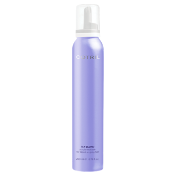Кондиционирующий мусс против желтизны волос Icy Blond Purple Mousse For Blond Or Grey Hair Cotril 200 мл