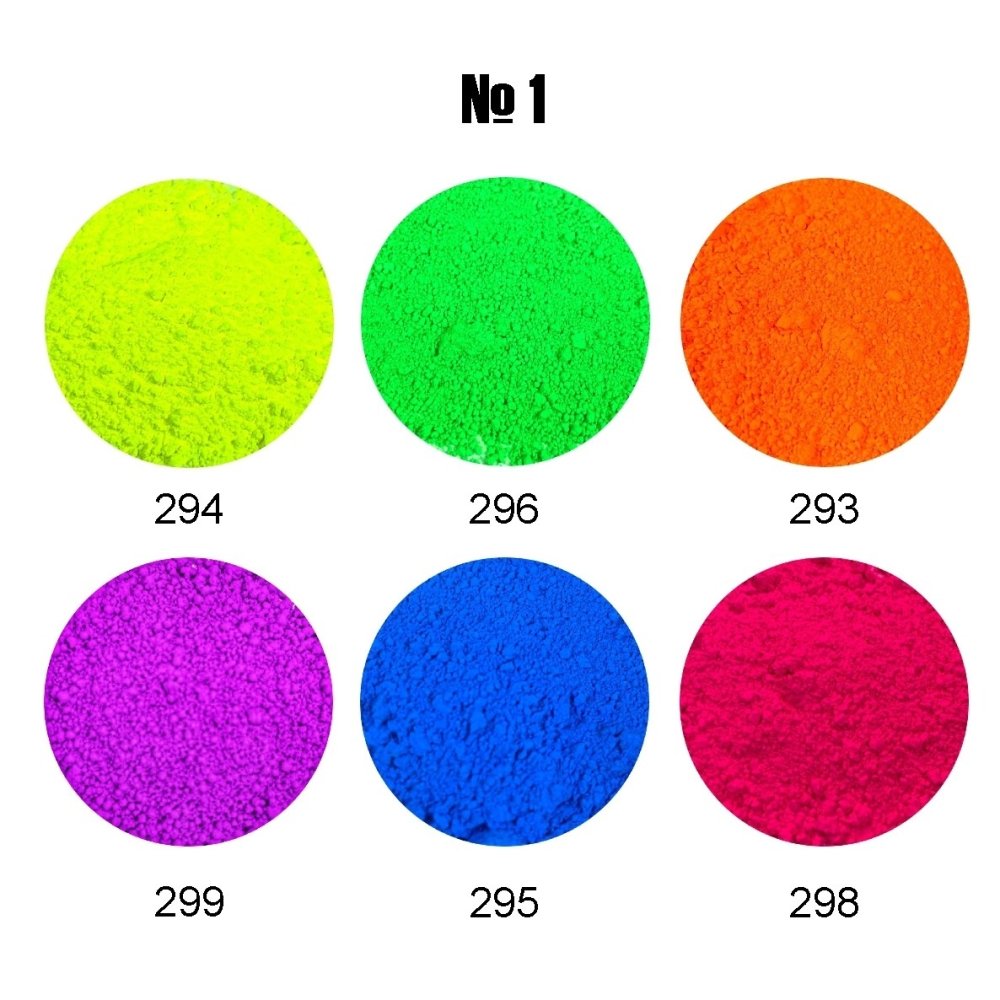 Набор неоновых пигментов №1 набор фломастеров неоновых carioca neon 8 цв смываемые картон европодвес