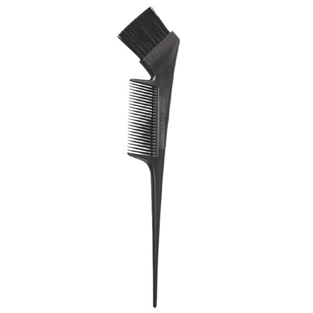 Кисть с расческой черная для окрашивания волос кисть прямая для окрашивания 214 66 мм черная