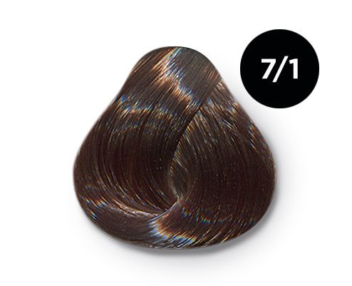 Перманентная крем-краска для волос Ollin Color (770532, 7/1, русый пепельный, 100 мл, Русый)