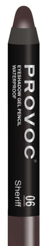Тени-карандаш водостойкие Eyeshadow Pencil (PVEP06, 6, темный шоколад матовый, 1 шт)