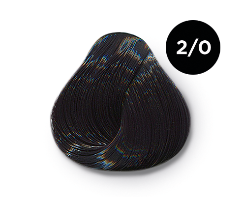 Перманентная крем-краска для волос Ollin Color (770228, 2/0, черный, 100 мл, Брюнет)