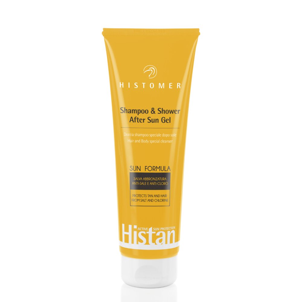 Гель-шампунь после загара Histan Shampoo Shower After Sun (HISTAP17, 250 мл) тонизирующий шампунь и гель для душа 3 в 1 tonifying shampoo