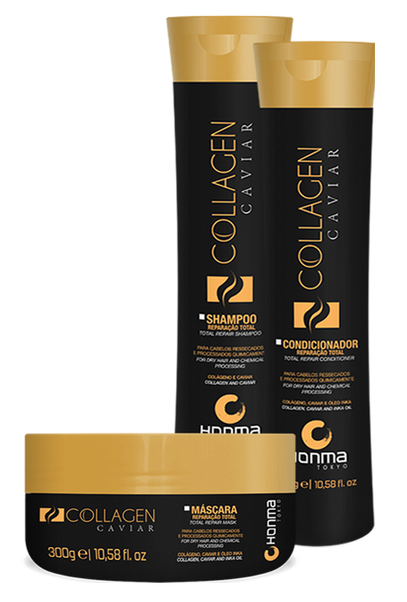 Подарок Набор Collagen Caviar для сухих, подвергшихся химическому воздействию волос