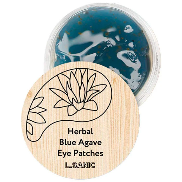 Гидрогелевые патчи для глаз с голубой агавой Herbal Blue Agave Hydrogel Eye Patches twinkle декоративная ёлочная игрушка gnome blue