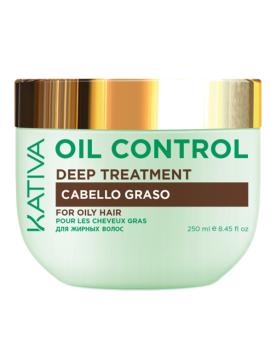 Маска Контроль интенсивный уход для жирных волос Oil Control (Kativa)