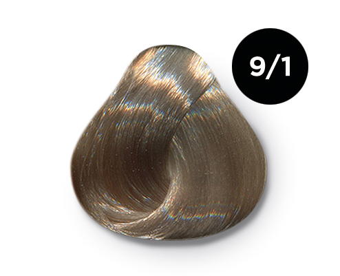 Перманентная крем-краска для волос Ollin Color (770785, 9/1, блондин пепельный, 100 мл, Блондин) ollin care color
