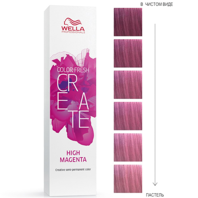 Color Fresh Create Infinite - оттеночная краска для волос (81644561/391, 391, электрик маджента, 60 мл) щётка туннельная для волос