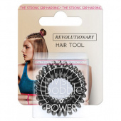 Резинка для волос в упаковке с подвесом Invisibobble Power (Inv_59, 59, черный, 3 шт)