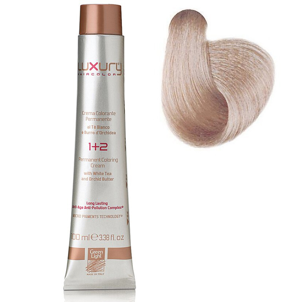 Стойкая крем-краска Пепельный платиновый блондин 10.01 Luxury Hair Color Ash Platinum Blond 10.01