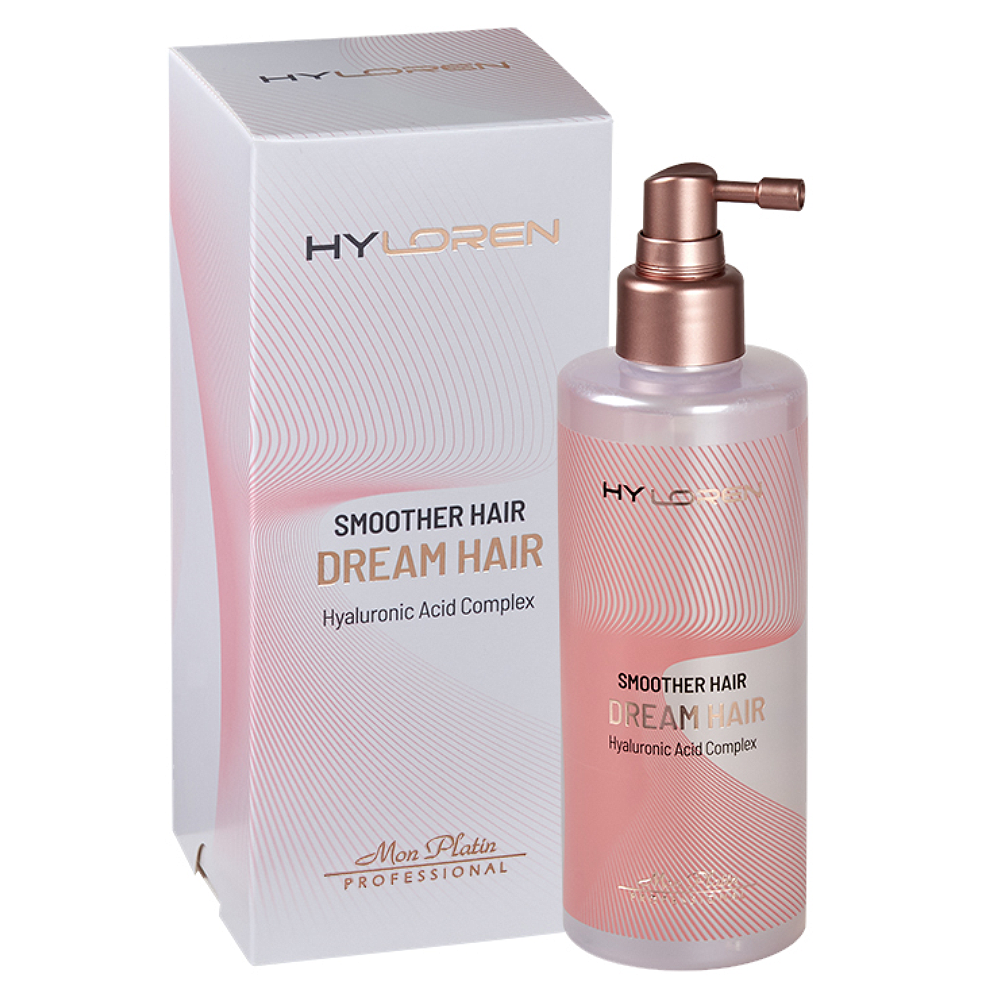 Спрей Hyloren Premium для выпрямленных волос с гиалуроновой кислотой спрей для автозагара с экстрактом сахарного тростника и гиалуроновой кислотой