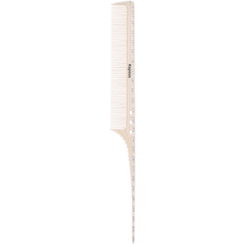 Расческа парикмахерская с пластиковым хвостиком 249*24 мм Polycarbonate Kapous 1 шт