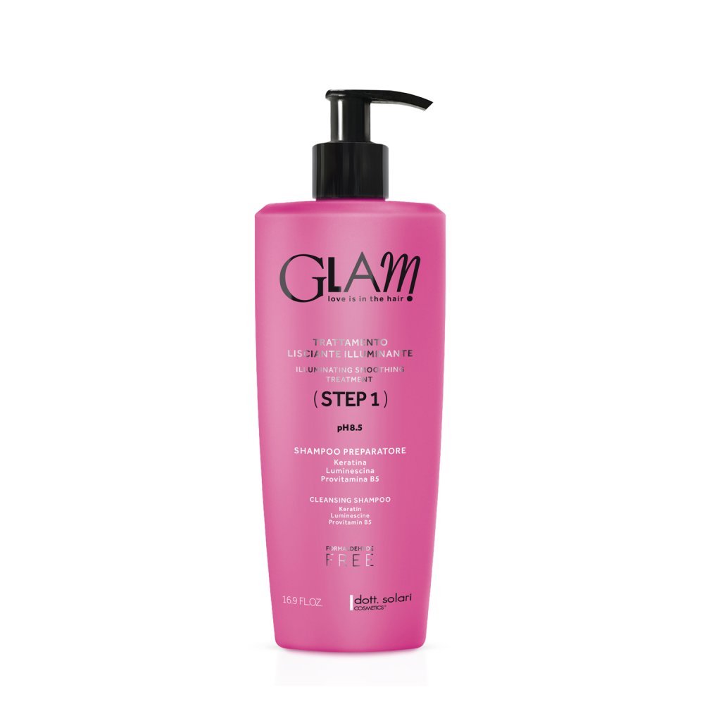 Шампунь очищающий Glam Smoothing Treatment (DS_618, 500 мл) dott solari cosmetics маска для гладкости и блеска волос glam smooth hair 175 0