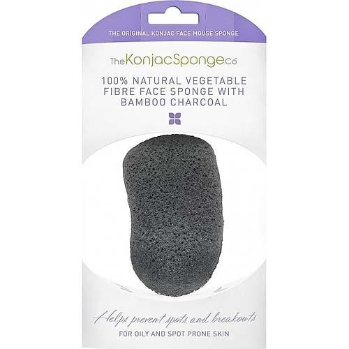 Спонж для умывания лица Premium Face Mouse Sponge Bamboo Charcoal