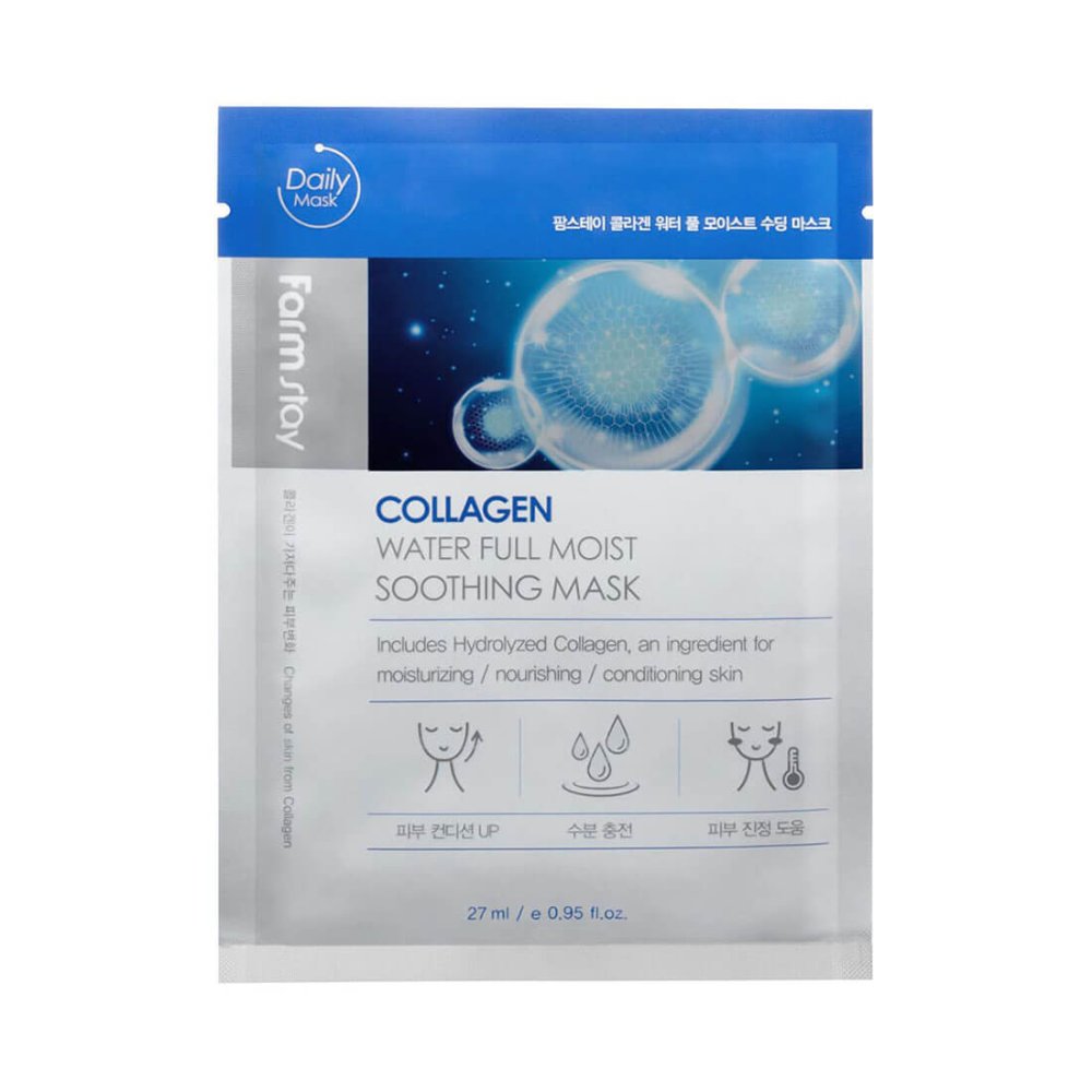 Увлажняющая тканевая маска с коллагеном Collagen Water Full Moist Soothing Mask тканевая маска jm solution