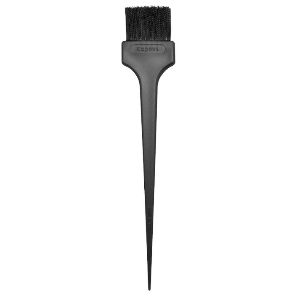 Кисточка узкая черная из искусственных волокон hairway щетка venge массажная прямоугольная узкая на деревянной основе 9 рядная