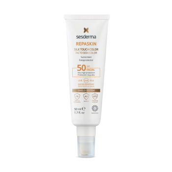 Средство солнцезащитное тонирующее с нежностью шелка для лица Repaskin Silk SPF 50 (Sesderma)