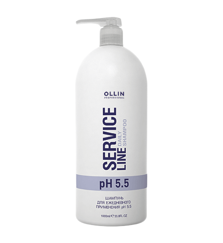 Шампунь для ежедневного применения рН 5.5 Daily shampoo Ollin Service Line (726802, 1000 мл)