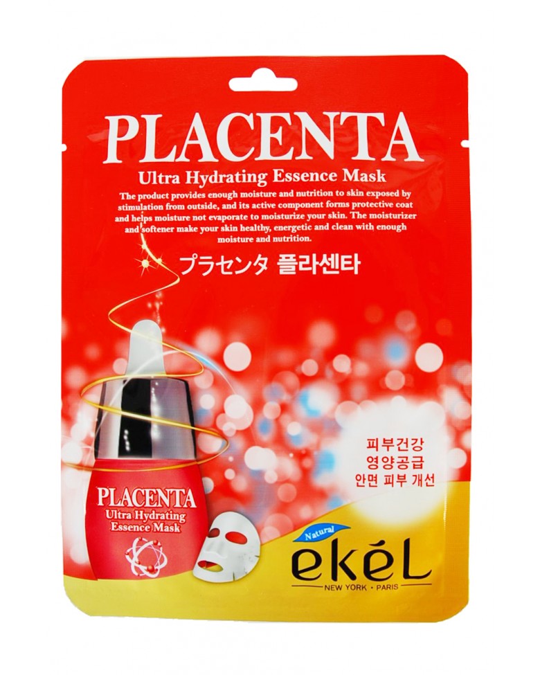 Тканевая маска с экстрактом плаценты Ekel