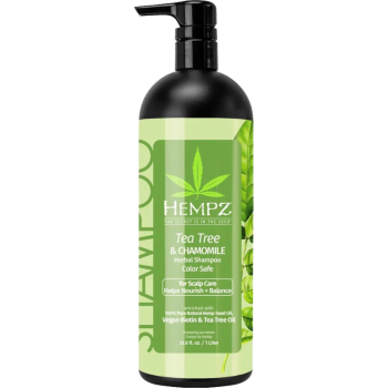 Шампунь Здоровые волосы Чайное дерево и Ромашка Tea Tree Chamomile Herbal Shampoo (Hempz)