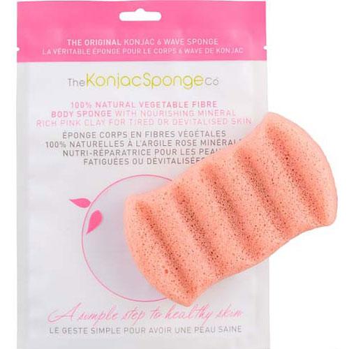 Спонж для мытья тела 6 Wave Body Sponge Pink Clay