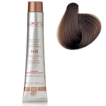 Стойкая крем-краска Темный шоколад 6.8 Luxury Hair Color Dark Gianduia 6.8 (Green Light)