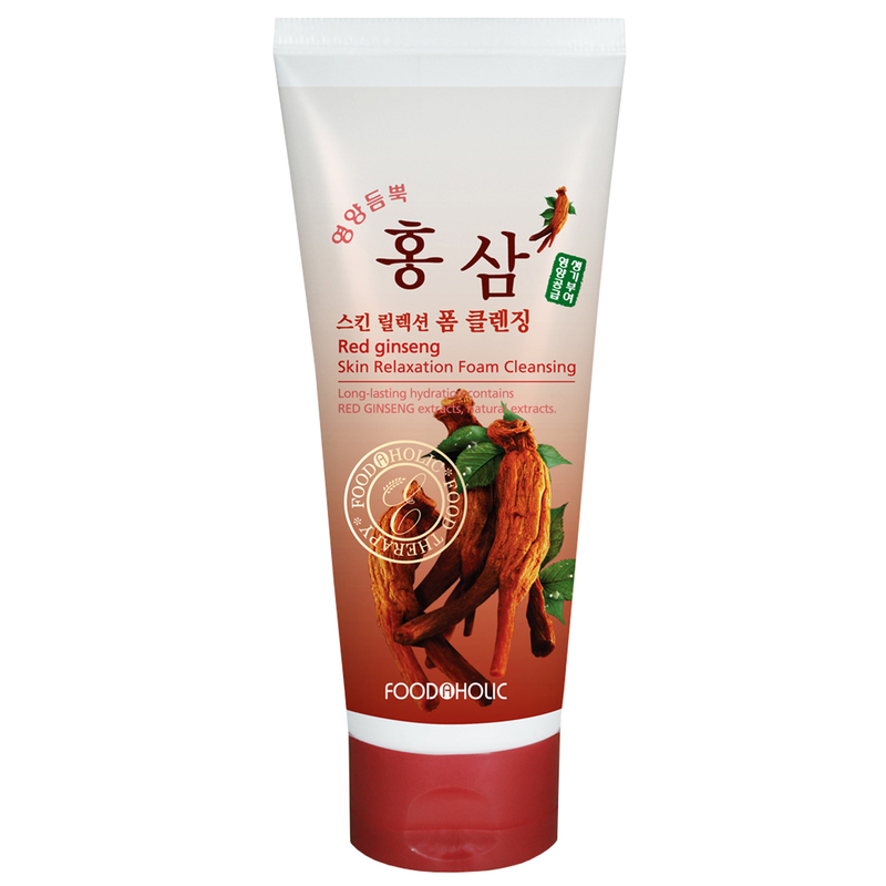 Пенка для умывания FoodaHolic Red Ginseng Skin Relaxing Foam Cleansing FoodaHolic