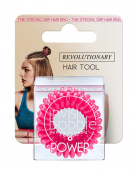Резинка для волос в упаковке с подвесом Invisibobble Power (Inv_62, 62, Розовый, 3 шт)