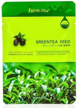 Тканевая маска с натуральным экстрактом семян зеленого чая FarmStay (FarmStay)