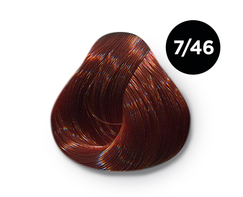 Перманентная крем-краска для волос Ollin Color (770587, 7/46, русый медно-красный, 100 мл, Русый)