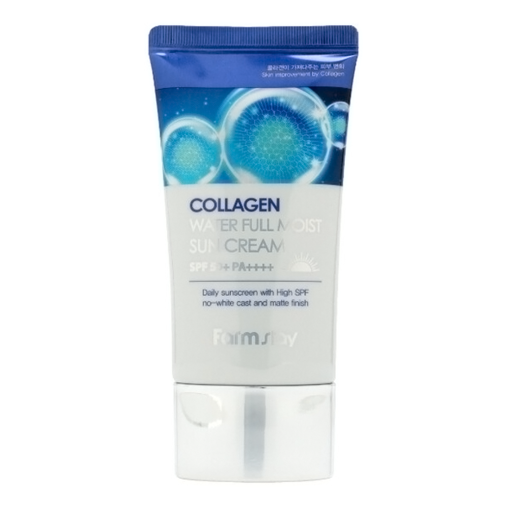 Увлажняющий солнцезащитный крем SPF50+ Collagen Water Full Moist Sun Cream chaque jour lilac in water eau de perfume 30