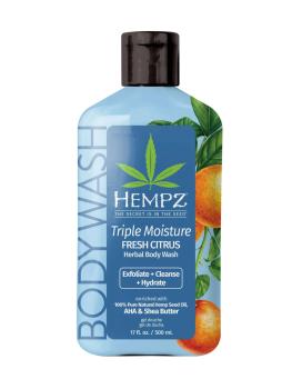 Гель для душа Тройное увлажнение Triple Moisture Fresh Citrus Herbal Body Wash Hempz 500 мл
