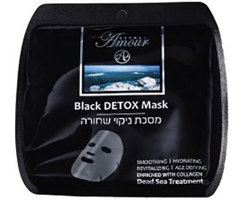 Маска для лица Black Detox тканевая