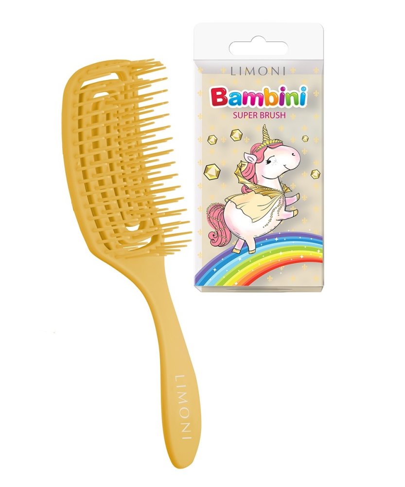 Расческа для волос Bambini (10166, 01, Золотая, 1 шт)