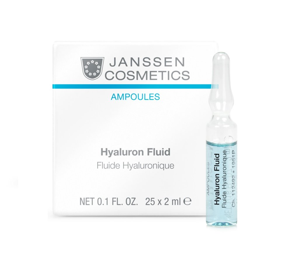 Ультраувлажняющая сыворотка Hyaluron Fluid janssen cosmetics ampoules hyaluron fluid ультраувлажняющая сыворотка с гиалуроновой кислотой 7 x 2 мл