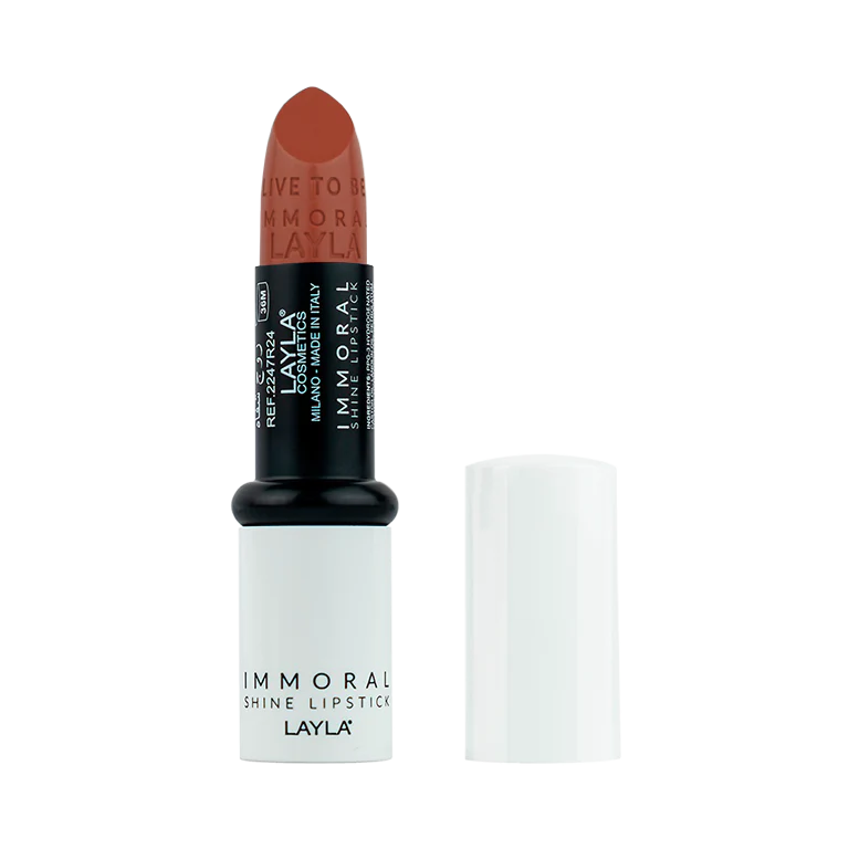 Помада для губ блестящая Immoral Shine Lipstick (2247R24-022, N.22, Dirty Peach, 4 г)
