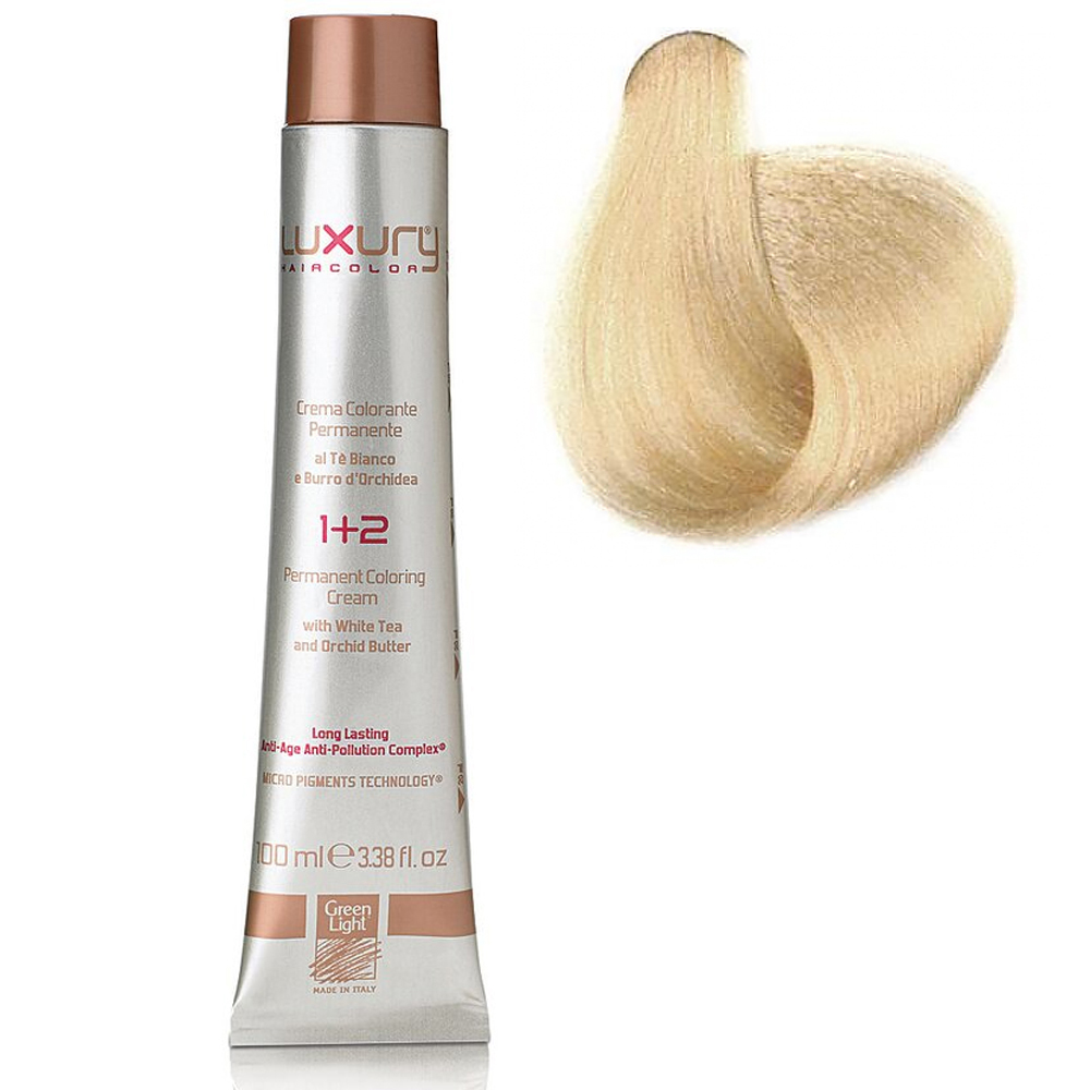 Стойкая крем-краска Интенсивный платиновый блондин 10 Luxury Hair Color Intense Platinum Blond 10