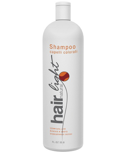 Шампунь для блеска и цвета окрашенных волос Hair Natural Light Shampoo Capelli Colorati