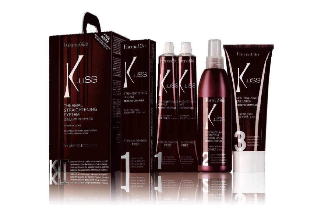 Набор для теплового выпрямления с кератином K.liss Тermal Straightening System Kit